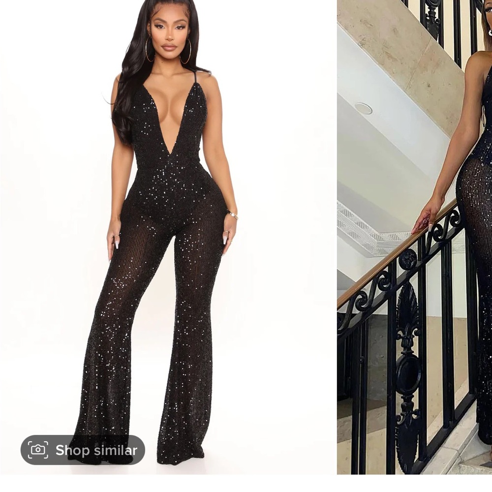 Sparkly fashion Nova jumpsuit